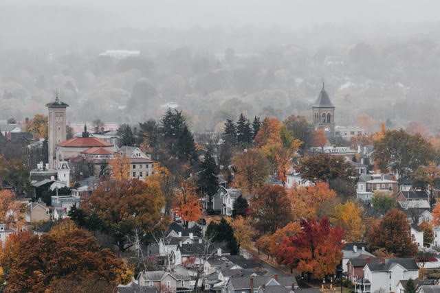 Photograph of Mt. Pleasant, in Lancaster, Ohio by Melanie DeFazio.